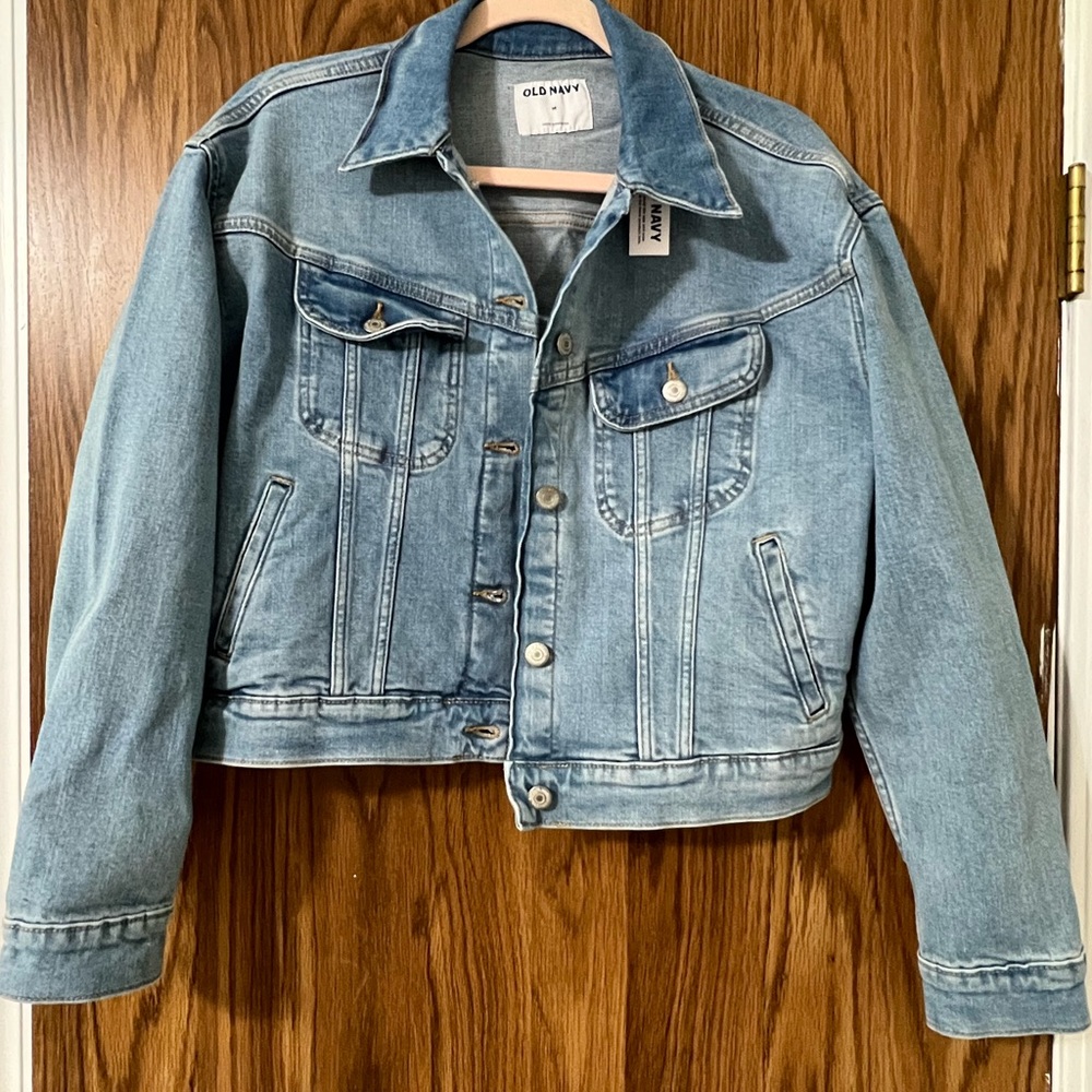 NWT Old Navy Cropped Denim Jean Jacket
